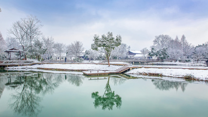 冬韻西湖 唯美雪景攝影與高清壁紙服務